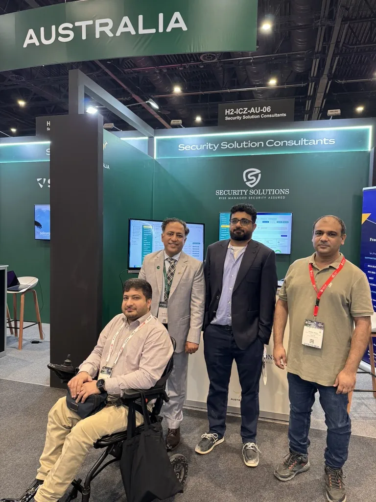 Security Solution Consultants stand H2-ICZ-AU-06 in the Australia Pavilion at GISEC Global 2026, Dubai